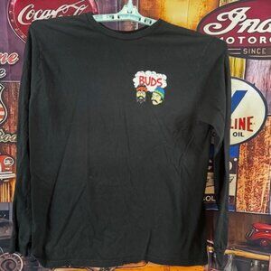 Cheech & Chong Buds Adult Long Sleeve T Shirt Size Large